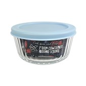 Kates Elara Ribbed Round Glass Container 500ml