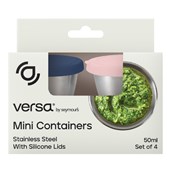 Versa Stainless Steel Mini Containers 50ml Set of 4
