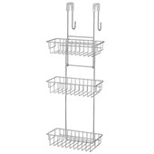 LTW Chrome 3Tier Over Screen Shower Caddy