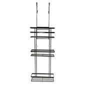 LTW 3Tier Over Screen Shower Caddy Black Onyx