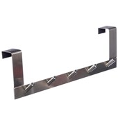 LTW Over Door 5 Hook Stainless Steel With Felt Back