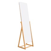 LTW Bamboo Frameless Mirror Freestanding