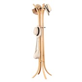 LTW Bamboo 4 Post Coat Rack